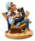 Businessman on the beach