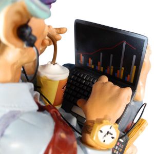 Businessman on the beach