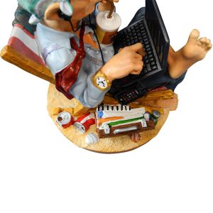 Businessman on the beach