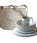 Designer dining set of 24 parts Bali collection