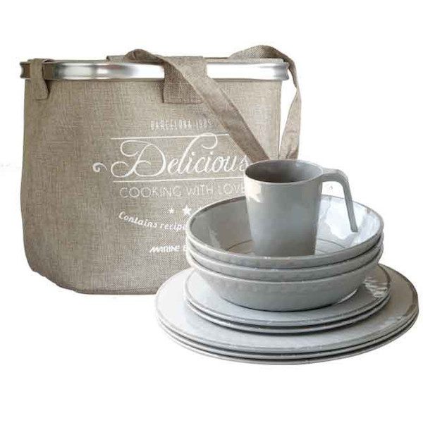 Designer dining set of 24 parts Bali collection