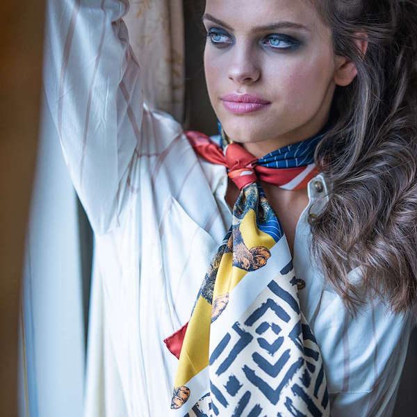 THE TIGERMOBIL silk scarf