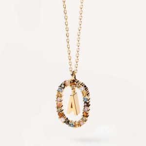 Ladies necklace PD PAOLA letter "A"