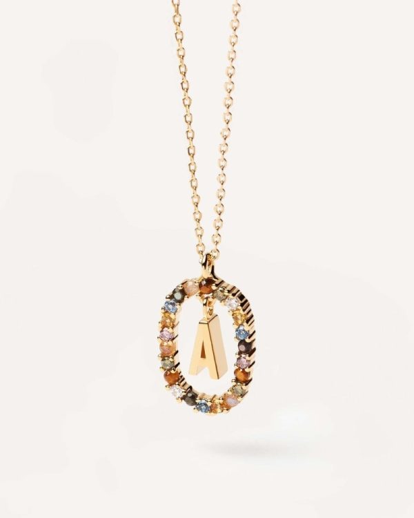 Ladies necklace PD PAOLA letter "A"