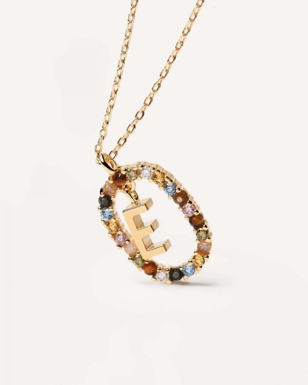 Ladies necklace PD PAOLA letter "E"