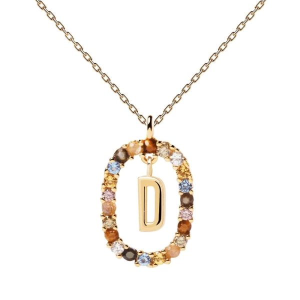 Ladies necklace PD PAOLA letter "D"