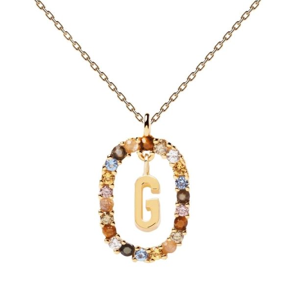 Ladies necklace PD PAOLA letter "G"