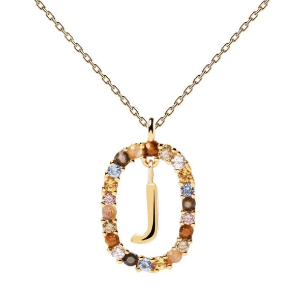 Ladies necklace PD PAOLA letter "J"