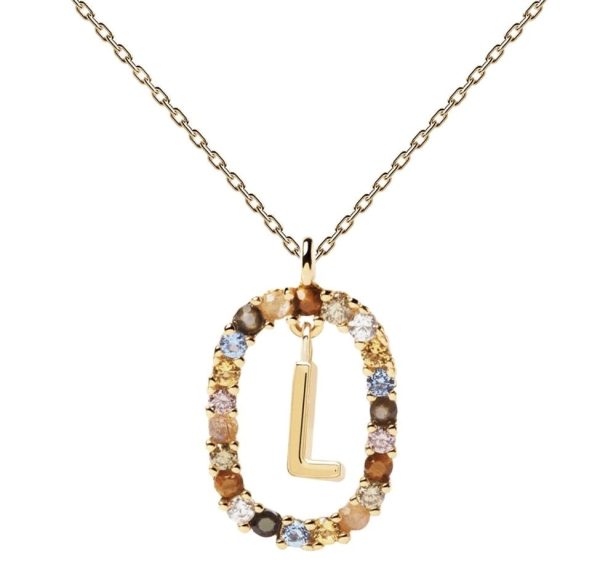 Ladies necklace PD PAOLA letter "L"