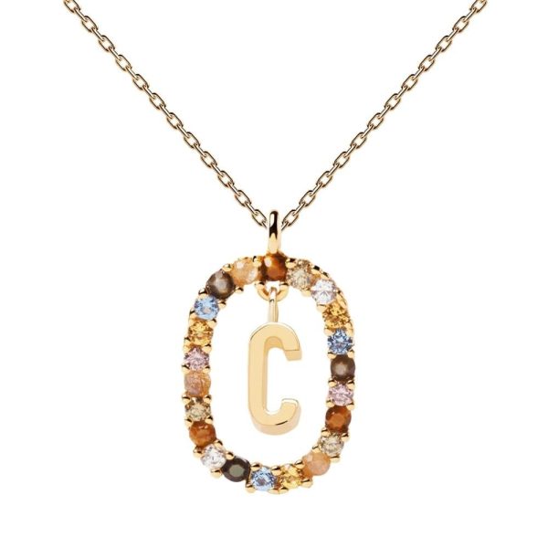 Ladies necklace PD PAOLA letter "C"