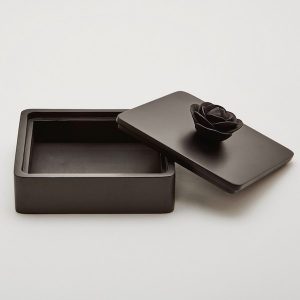Decorative box Black rose