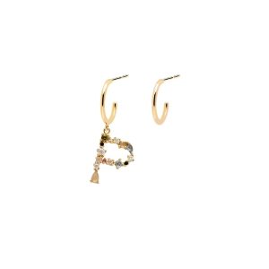 Ladies earrings PD PAOLA letter "P"