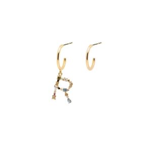 Ladies earrings PD PAOLA letter "R"
