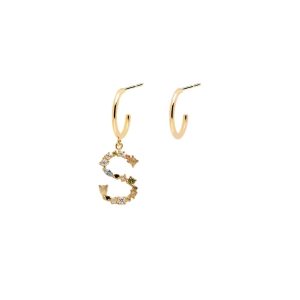 Ladies earrings PD PAOLA letter "S"