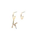 Ladies earrings PD PAOLA letter "K"