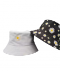 Soft cotton hat "White & Daisy"
