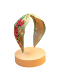 Tiara with embroidery garden flowers