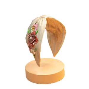 Tiara with floral applique