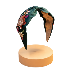 Floral tiara with applications