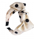 Tiara with pattern Pois white