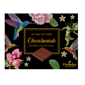 Hummingbird 3D card with milk chocolate Deliska