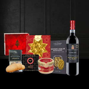 Подаръчен сет „Red & Gold Gourmet“ – Вино Valpolicella