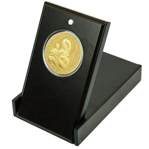 Medal "Holy Mother of God, Tenderness", with massive gold plating