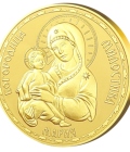 Medal "Holy Mother of God, Tenderness", with massive gold plating