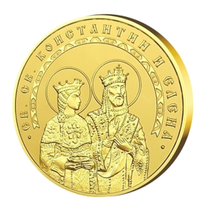 Medal "St. St. Constantine and Elena", with solid gold plating