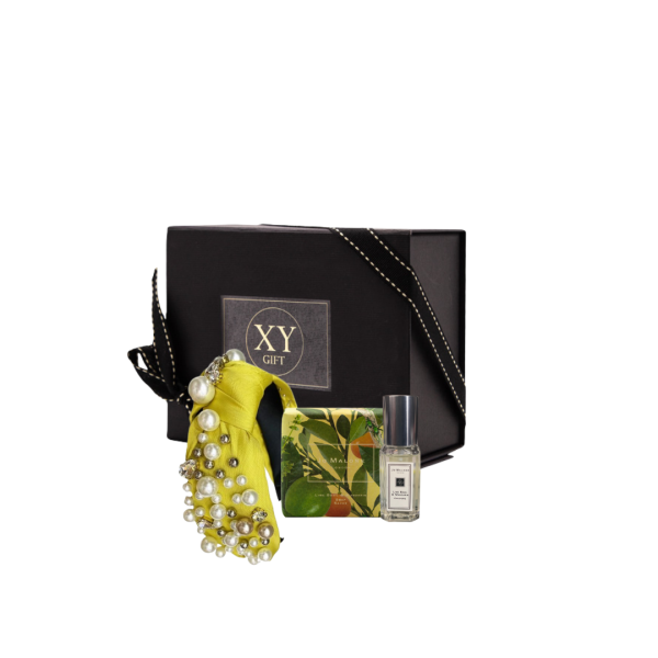 Gift for a woman set "Lime & Pearl"