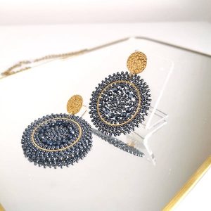 Earrings Mini Espagnola Gris
