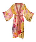 Mustard and orchid kimono