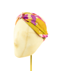 Headband mustard and orchid