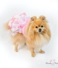 Dress with lace and flowers