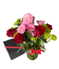 Box with flowers " Roses "