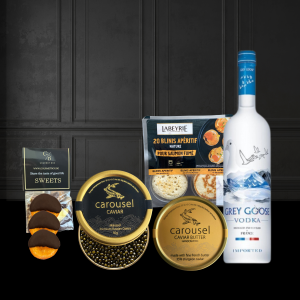 Луксозен гурме сет с хайвер, блини и водка Grey Goose