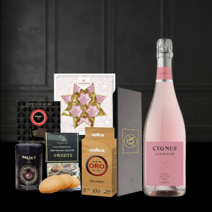 Подаръчен сет “Rosé & Coffee Moments” с Cava, Lavazza и гурме изкушения