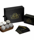 Уиски сет ROCKS  Охлаждащи камъни и карти с въпроси